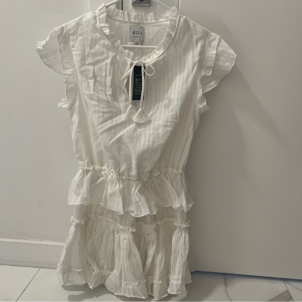 Misa Los Angeles White Lilian Dress- Size XS; New with Tags